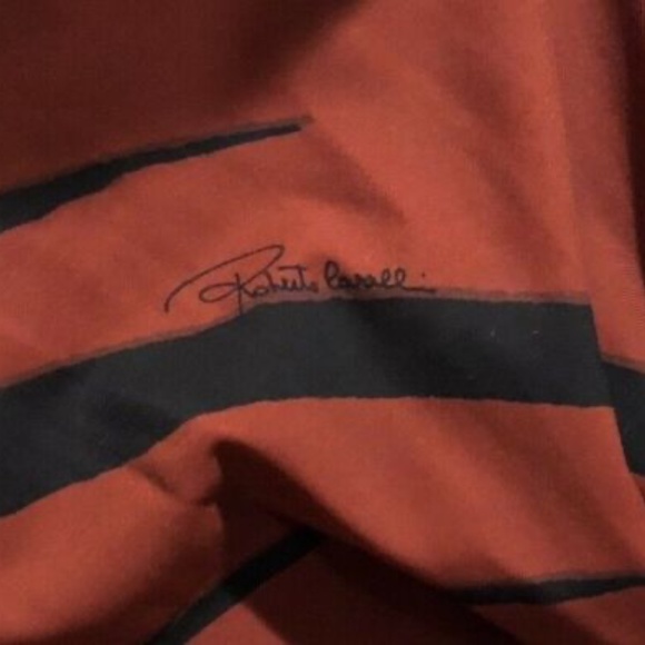 Roberto Cavalli Women's Brick Red Twisted Zebra-Print Stretch-Jersey Dress 2, 4 - Picture 2 of 8